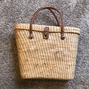Woven basket bag!!